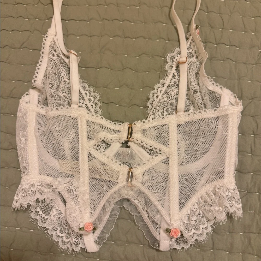 NWOT Free People Want It All Longline Underwire Bralette | XSmall | White